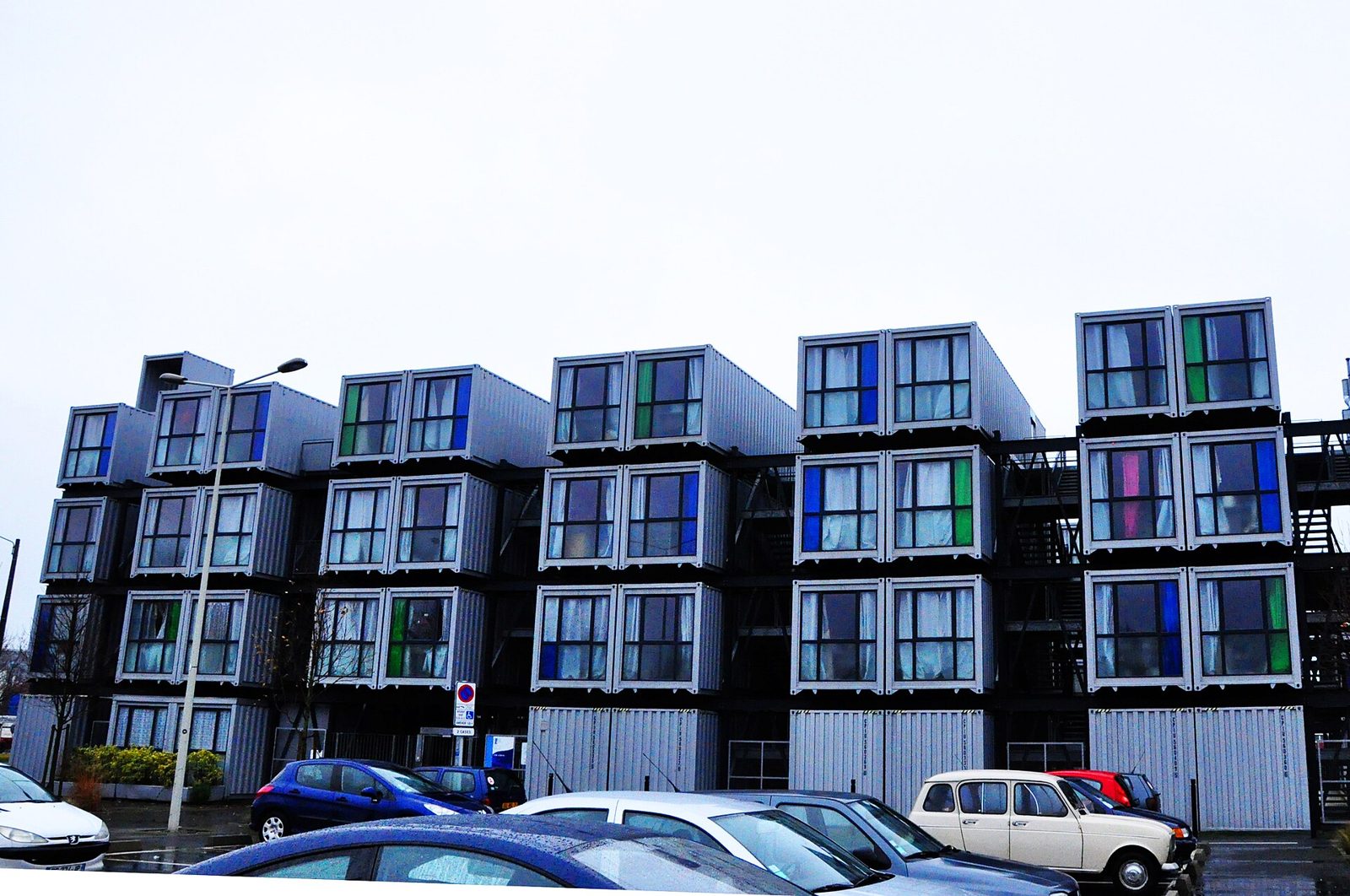 Residence etudiante en conteneurs a Le Havre, exemple d architecture container en France