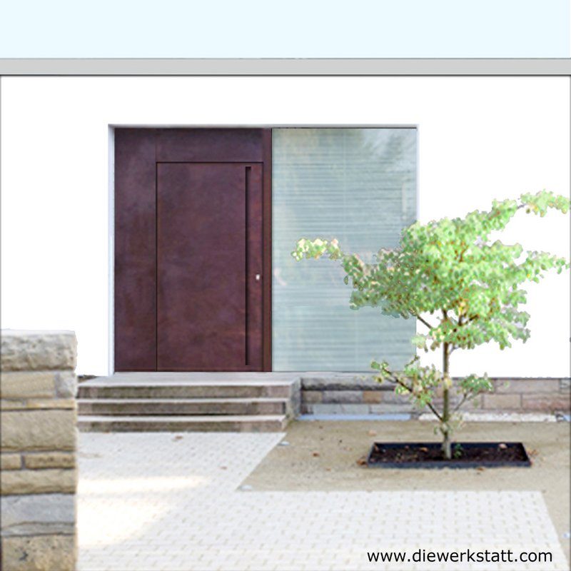 Patine protectrice d un acier auto-patinable de type Corten