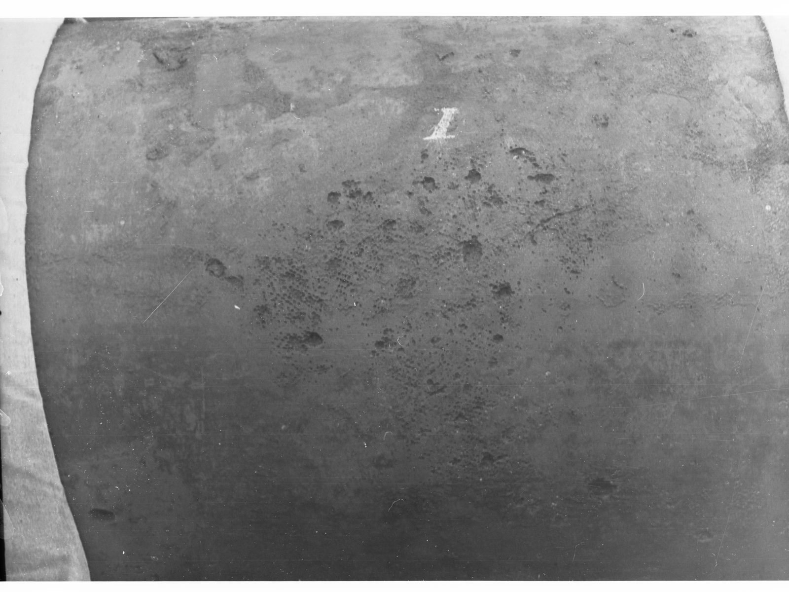 Piqures de corrosion sur une surface en acier